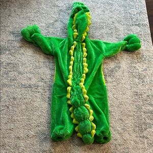 Vintage Green Plush Alligator Kids Costume Hoodie One-Piece by Battat